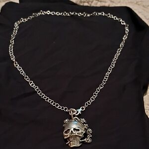 Silver Skull Necklace